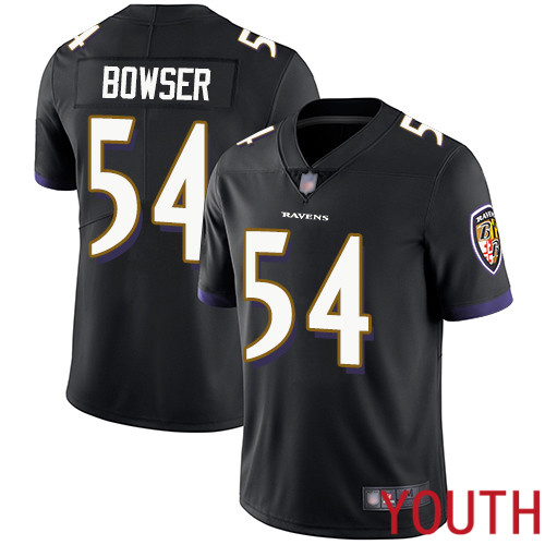 Baltimore Ravens Limited Black Youth Tyus Bowser Alternate Jersey NFL Football 54 Vapor Untouchable